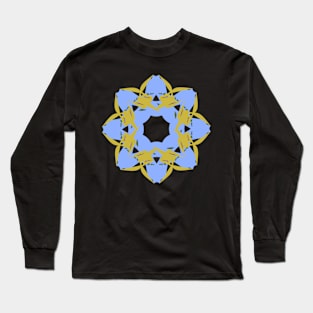 Blue mandala Long Sleeve T-Shirt